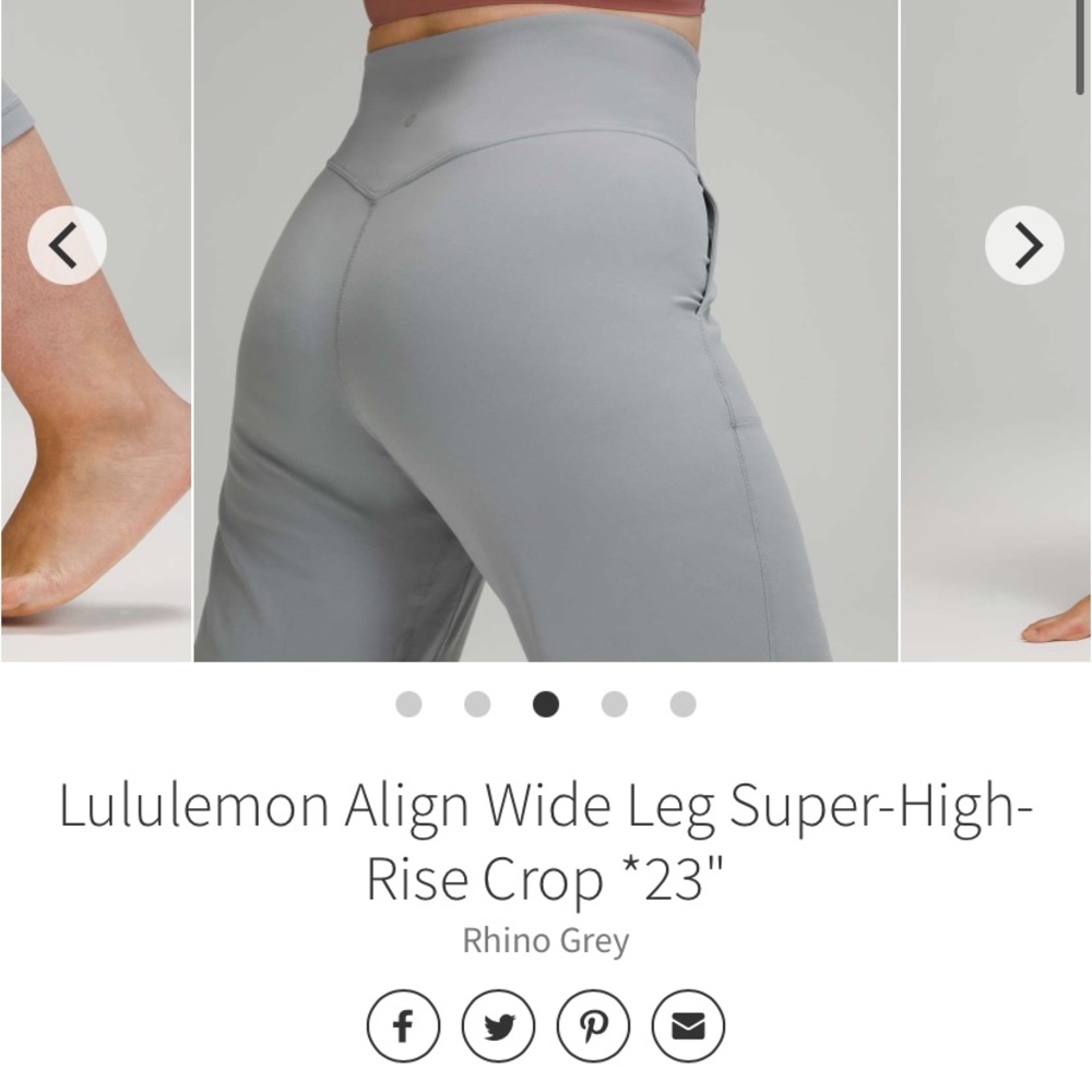 Lululemon Align Wide Leg Crop 23”